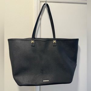 Rebecca Minkoff black leather tote bag